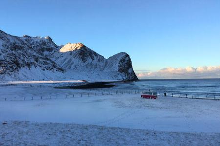 VW T6 California Bulli Camping Lofoten Norwegen