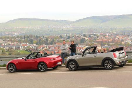 Mazda MX-5 G 160, Mini Cooper S Cabrio, 