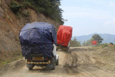 Mobile Menschen in Asien