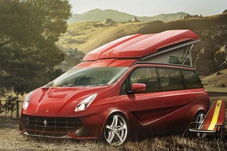 Ferrari als Camper - Designstudie
