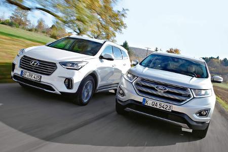 Ford Edge 2.0 TDCi, Hyundai Grand Santa Fe 2.2 CRDi Ford Edge 2.0 TDCi, Hyundai Grand Santa Fe 2.2 CRDi