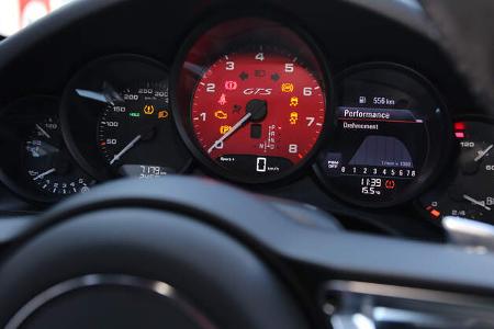 Porsche 911 Carrera GTS, Rundinstrumente
