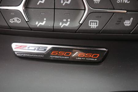 Chevrolet Corvette Z06, Interieur