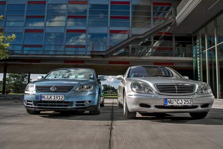 Mercedes S-Klasse W 220 vs VW Phaeton Typ D1 Youngtimer 07/2017
