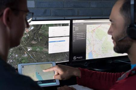 Mercedes Vans and Drones Pilotprojekt Zürich 2017