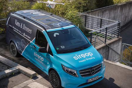 Mercedes Vans and Drones Pilotprojekt Zürich 2017