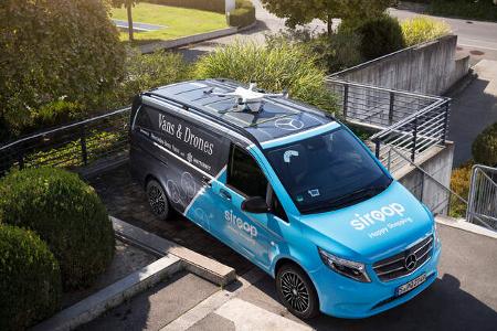 Mercedes Vans and Drones Pilotprojekt Zürich 2017