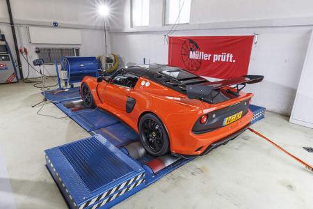 Lotus Exige Cup 380, Leistungsmessung