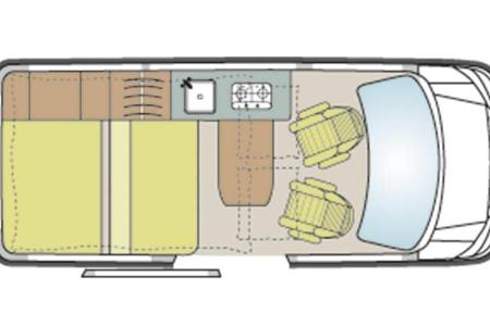 Custom Bus Camper Grundriss