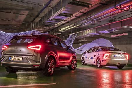 Hyundai Nexo, Toyota Mirai, Exterieur