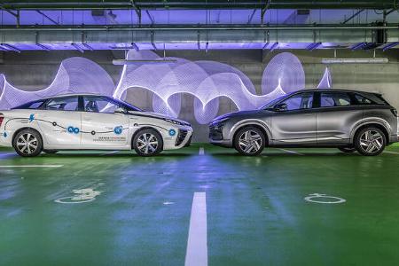 Hyundai Nexo, Toyota Mirai, Exterieur