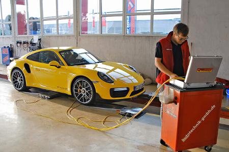 Porsche 911 991.2 Turbo S, Prüfstand