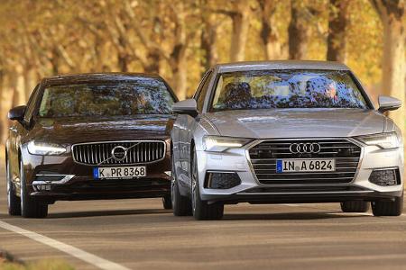 ams0219, Vergleichstest, Audi A6 45 TDI Quattro, Volvo S90 D5 AWD, Exterieur