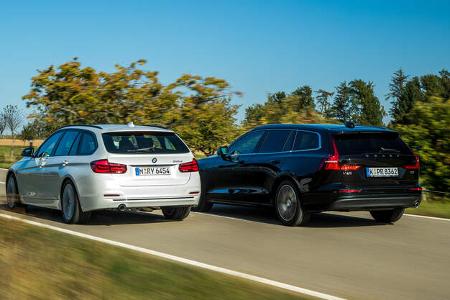 BMW 318d Touring Sport Line, Volvo V60 D3 Momentum BMW 318d Touring Sport Line, Volvo V60 D3 Momentum