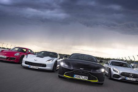 Aston Martin Vantage, Chevrolet Corvette Grand Sport, Mercedes-AMG GT S, Porsche 911 Carrera GTS, Exterieur