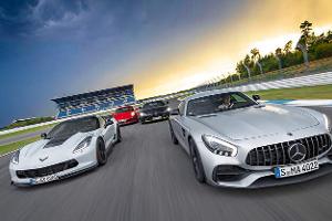 Aston Martin Vantage, Chevrolet Corvette Grand Sport, Mercedes-AMG GT S, Porsche 911 Carrera GTS, Exterieur