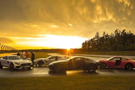 Aston Martin Vantage, Chevrolet Corvette Grand Sport, Mercedes-AMG GT S, Porsche 911 Carrera GTS, Exterieur
