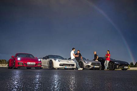 Aston Martin Vantage, Chevrolet Corvette Grand Sport, Mercedes-AMG GT S, Porsche 911 Carrera GTS, Exterieur