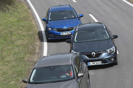 Ford Focus Turnier, Renault Megane, Skoda Octavia Combi, Exterieur