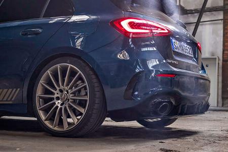Mercedes-AMG A35, Einzeltest, heck