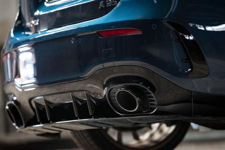 Mercedes-AMG A35, Einzeltest, Asupuff