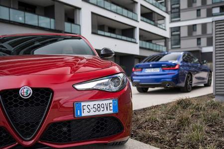 Alfa Romeo Gulia Veloce Ti, BMW 330i, Exterieur
