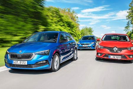 Kia Ceed 1.4 T-GDI, Renault Mégane TCe 140, Skoda Scala 1.5 TSI ACT, Exterieur