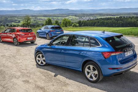 Kia Ceed 1.4 T-GDI, Renault Mégane TCe 140, Skoda Scala 1.5 TSI ACT, Exterieur