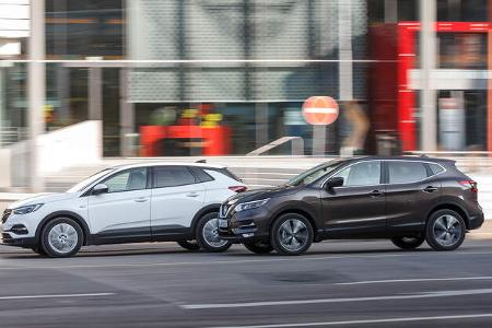 Nissan Qashqai, Opel Grandland X, exterieur