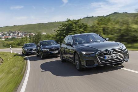 Audi A6 Avant 50 TDI, BMW 530d Touring, Mercedes E 350 d T-Modell, Exterieur