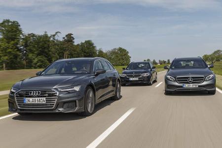 Audi A6 Avant 50 TDI, BMW 530d Touring, Mercedes E 350 d T-Modell, Exterieur