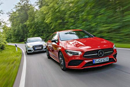 Mercedes CLA 250 4Matic, Audi A3 Limousine 40 TFSI Quattro, Exterieur