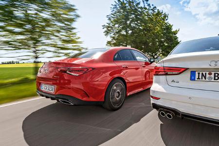Mercedes CLA 250 4Matic, Audi A3 Limousine 40 TFSI Quattro, Exterieur