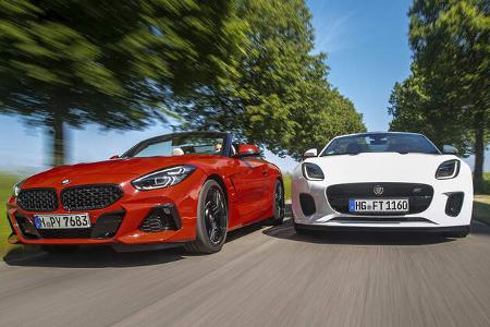 BMW Z4 sDrive 30iM Sport, Jaguar F-Type Cabrio P300 Chequered Flag, Exterieur