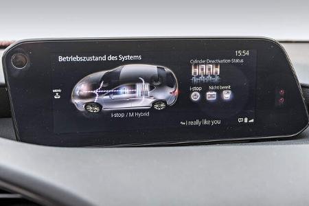 Mazda 3, Fahrbericht, Screen