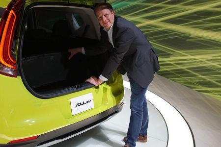 11/2018, Kia e-Soul 2019 Sitzprobe Michael von Maydell LA Auto Show