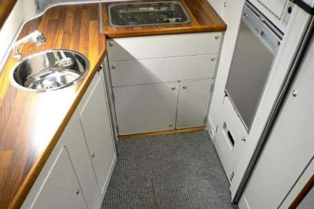 Küche im Campmobil Schwerin