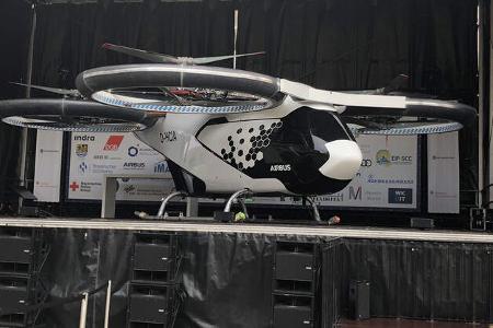 CityAirbus Testmodell von Airbus Helicopters bei der Präsentation in Ingolstadt.