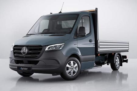 Mercedes E-Sprinter Facelift Pritsche Transporter Lieferwagen Mercedes E-Sprinter Facelift Pritsche Transporter Lieferwagen
