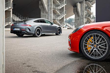 Mercedes-AMG GT 63 S, Porsche Panamera Turbo S, Exterieur