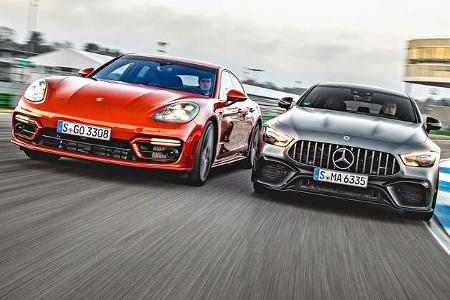 Mercedes-AMG GT 63 S, Porsche Panamera Turbo S, Exterieur