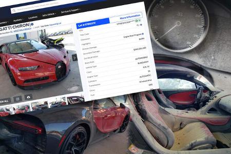 Bugatti Chiron Feuer Schaden Verkauf Gebrauchtwagen