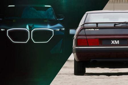 Citroen XM BMW XM Modellbezeichnung Collage