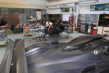 Kleinserien-Hersteller Pagani, Fertigung