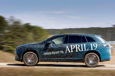 Mercedes EQS SUV Mitfahrt