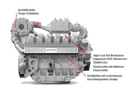 Gasmotor MAN E3872