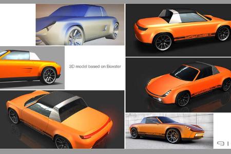 Porsche 914 Boxster Umbau Projekt Design Render