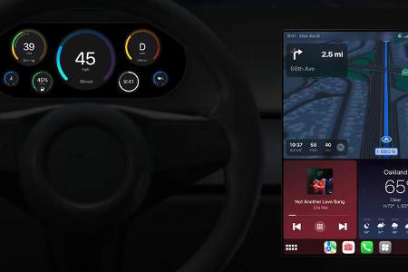 Apple Carplay Update mit neuen Designs und Steuerung von Komfortfunktionen im Auto.