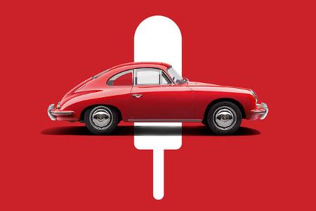 Porsche Eis am Stil