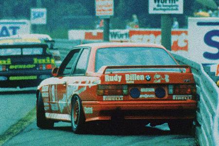 BMW M3, E30, DTM, Leitplanke